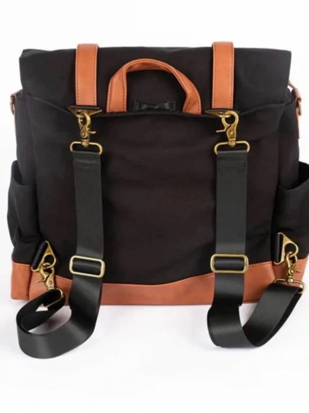NWT BODOMINT Original Black Bag Convertible Backpack Messenger Bag